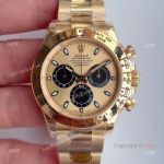 Gold Rolex Daytona Swiss Watch - Noob Factory Rolex Replica Watches